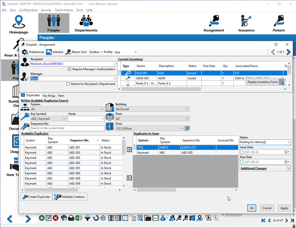 Simplify master keying, define systems up to 12 levels compatible
